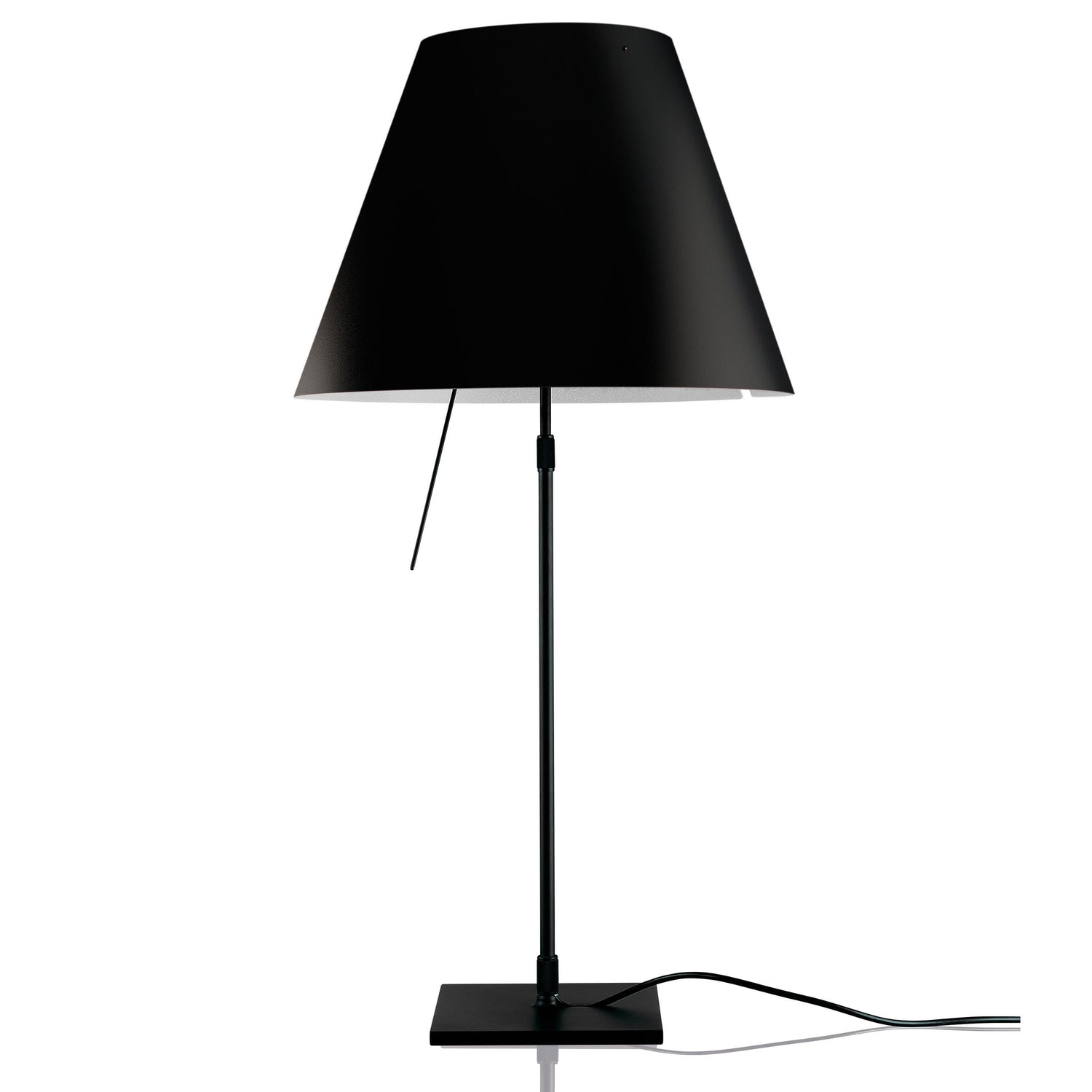 Costanza tafellamp telescopisch met dimmer zwart|zwart