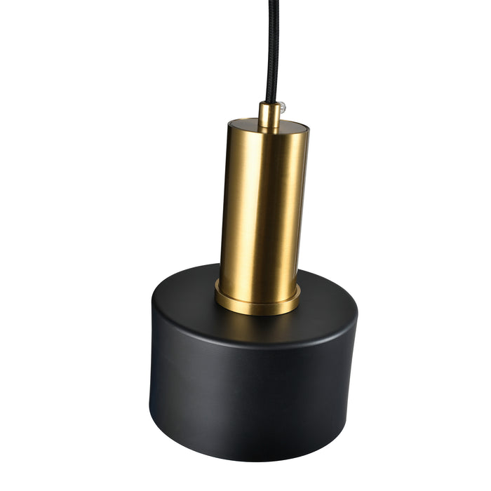 QUVIO Wandlamp - Goud - Zwart - Ronde Wandlamp - Metaal