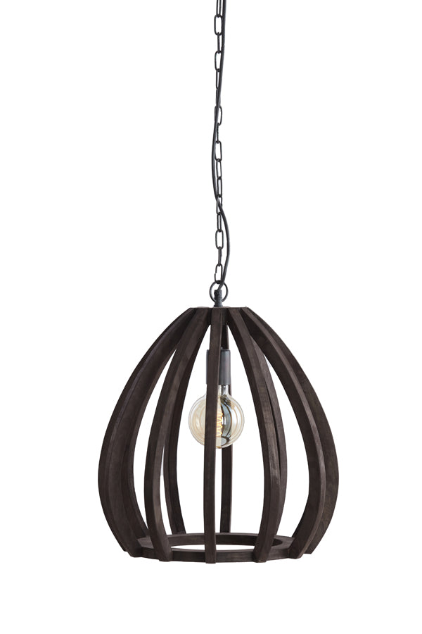 Light & Living - Hanglamp BARSIA - Ø40x42cm - Bruin