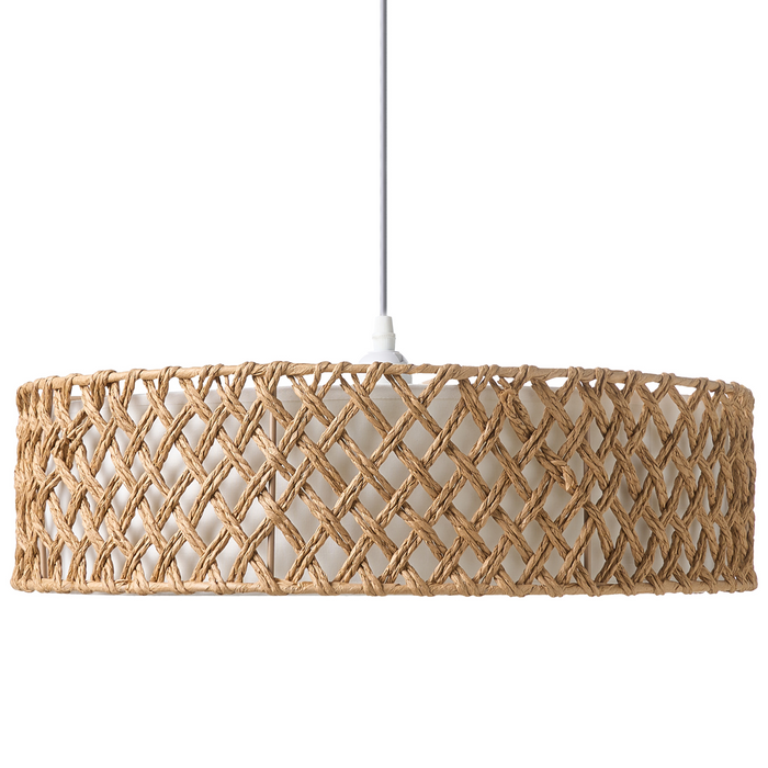 Beliani - BLONDIN - Hanglamp - Naturel - Papierkoord