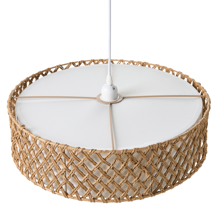 Beliani - BLONDIN - Hanglamp - Naturel - Papierkoord