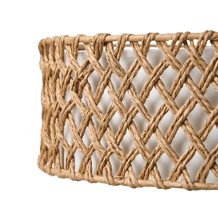 Beliani - BLONDIN - Hanglamp - Naturel - Papierkoord