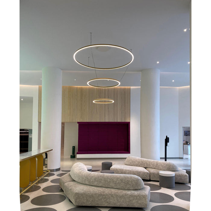 Compendium Circle 72 hanglamp LED aluminium