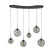 Hoyz Collection - Hanglamp Stellar Black 6-lichts - Artic Zwart
