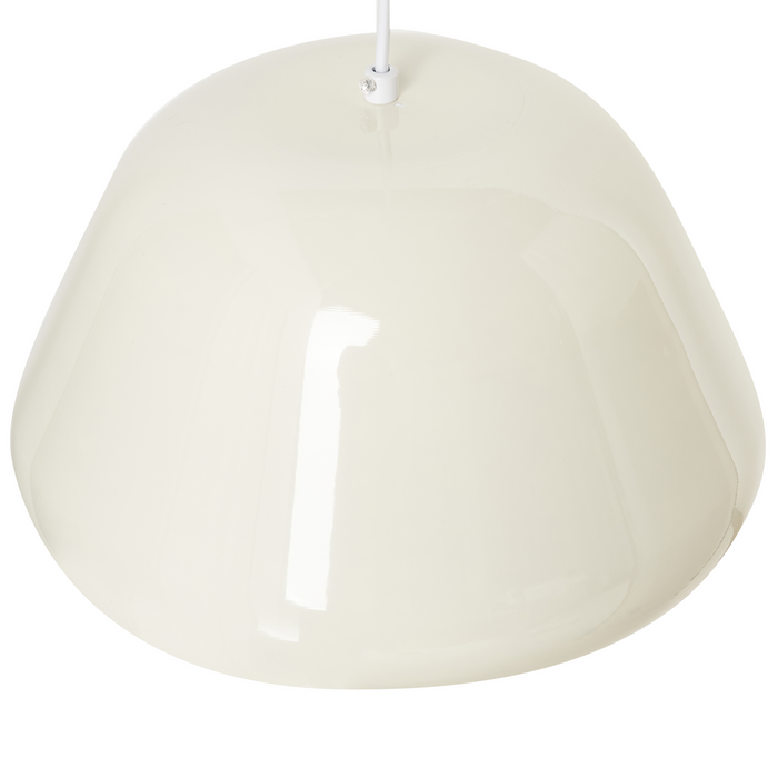 Beliani - JOKU - Hanglamp - Lichtbeige - Bouclé