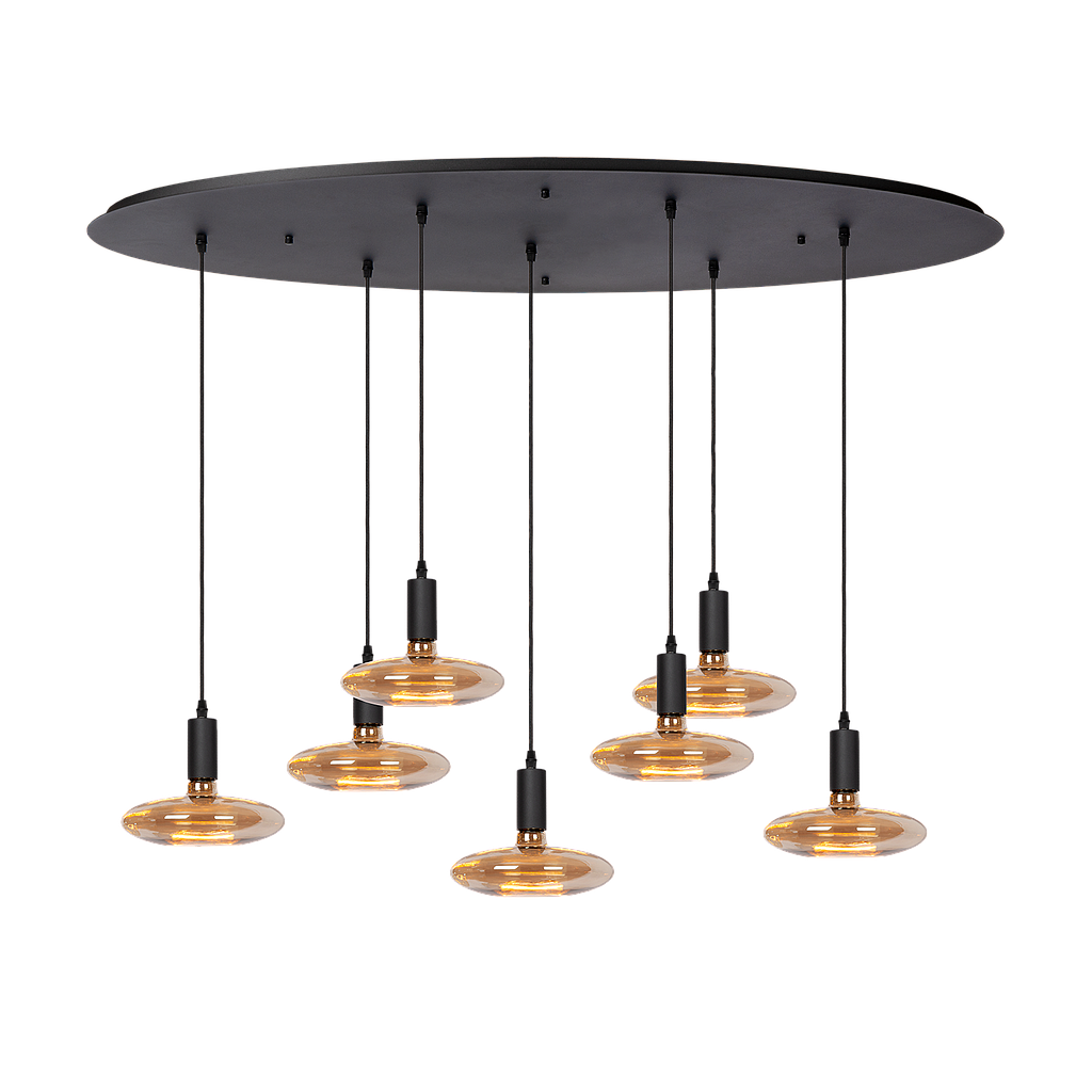 Atmooz Yoki 7 Hanglamp – Zwart – 125x55cm – Floating Ufo – E27