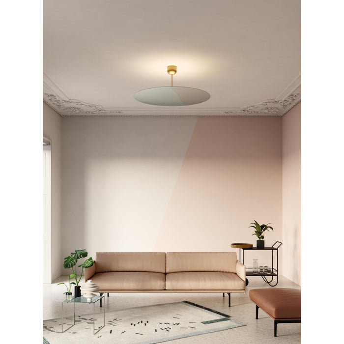 Millimetro plafondlamp LED Ø85 H33 messing