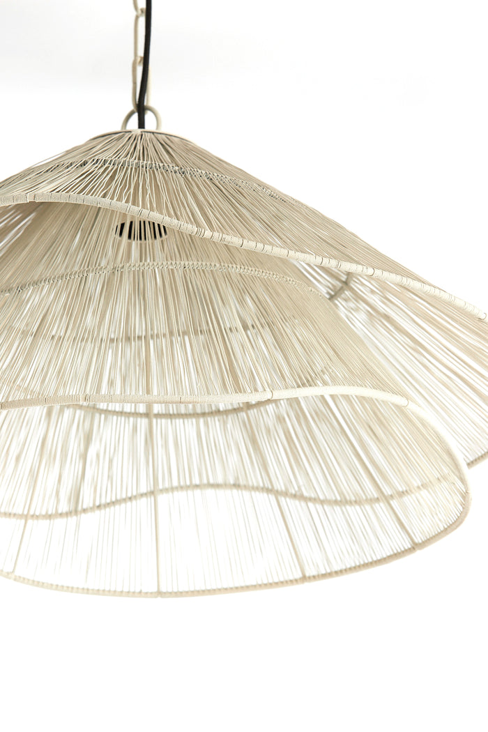 Light & Living - Hanglamp ALAMEDA - Ø56x31cm - Wit