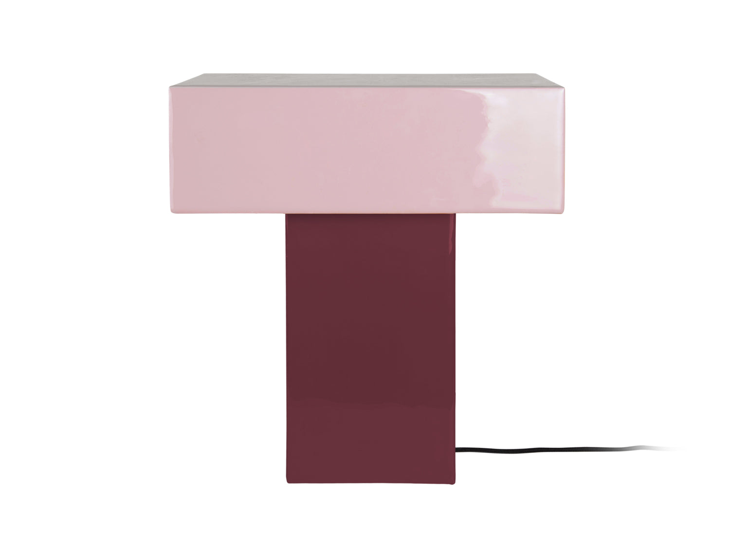 Leitmotiv - Tafellamp Grato Recto - Dark mauve & soft lavender