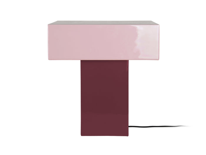 Leitmotiv - Tafellamp Grato Recto - Dark mauve & soft lavender