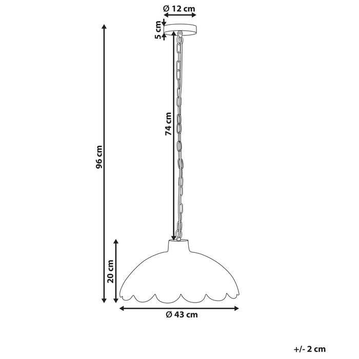 Beliani - KUKULE - Hanglamp - Natuurlijk - Rotan