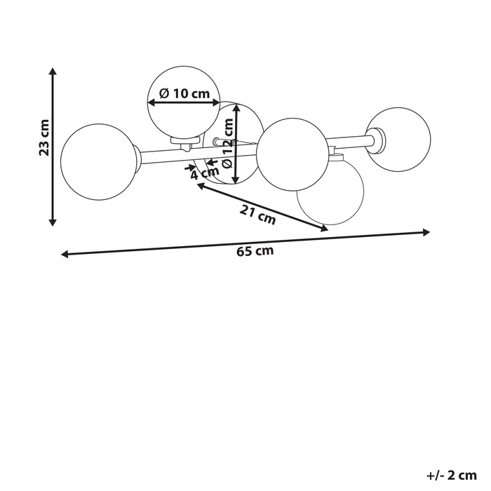 Beliani - MINOTOS - Wandlamp - Goud - IJzer