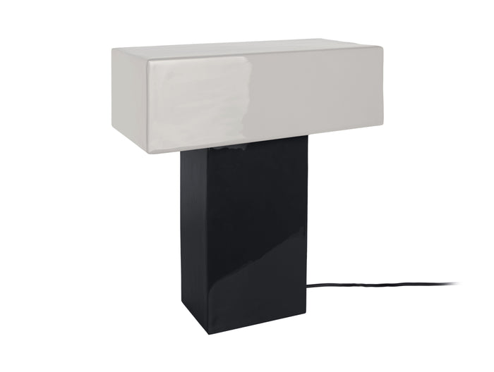 Leitmotiv - Tafellamp Grato Recto - Black w. warm grey