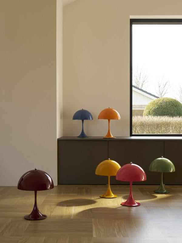 Louis Poulsen Panthella Portable tafellamp Ø25 V3 LED Opal Rose