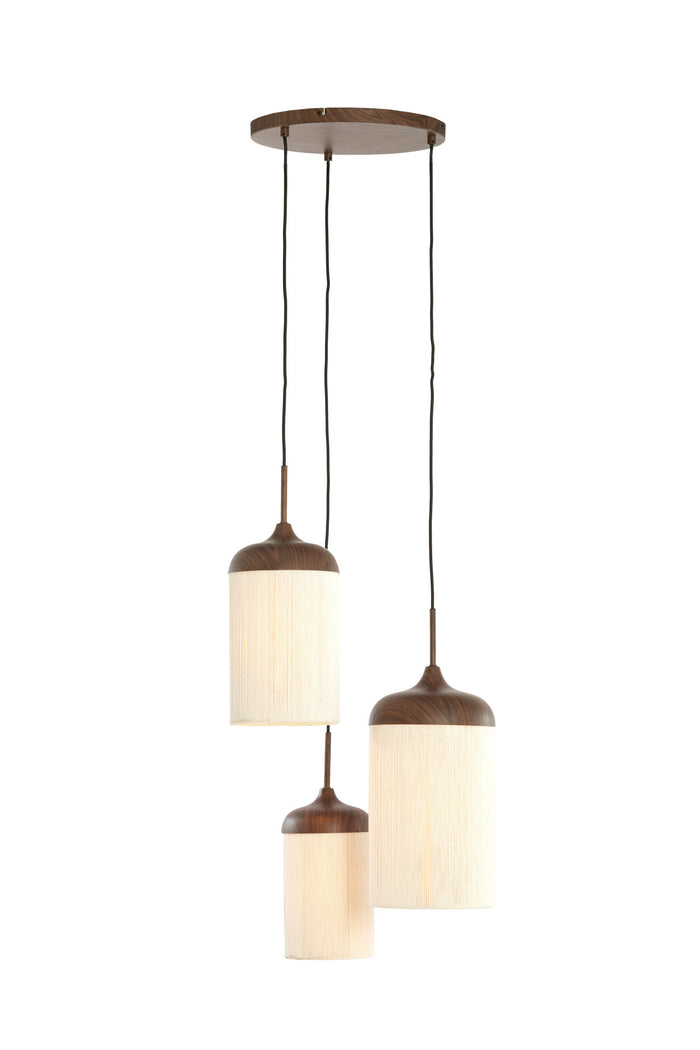 Light & Living - Hanglamp DANIALO - Ø35x32 cm - Bruin