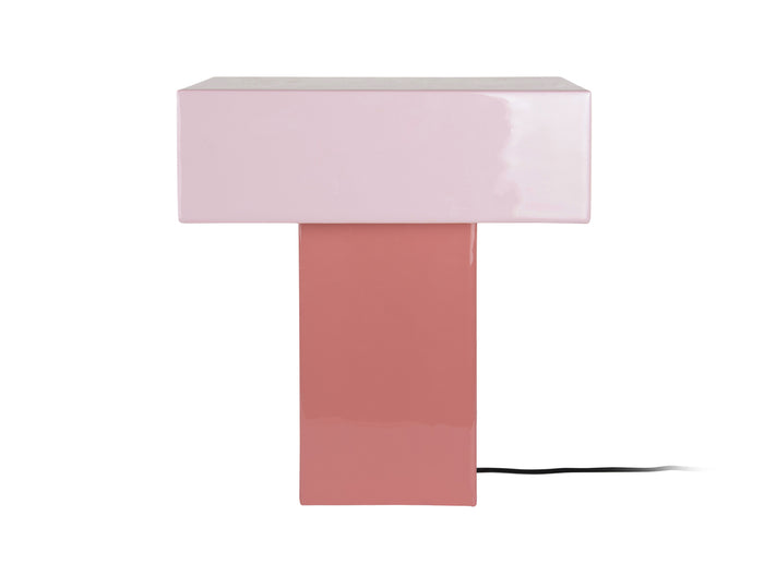 Leitmotiv - Tafellamp Grato Recto - Rose tan & soft pink