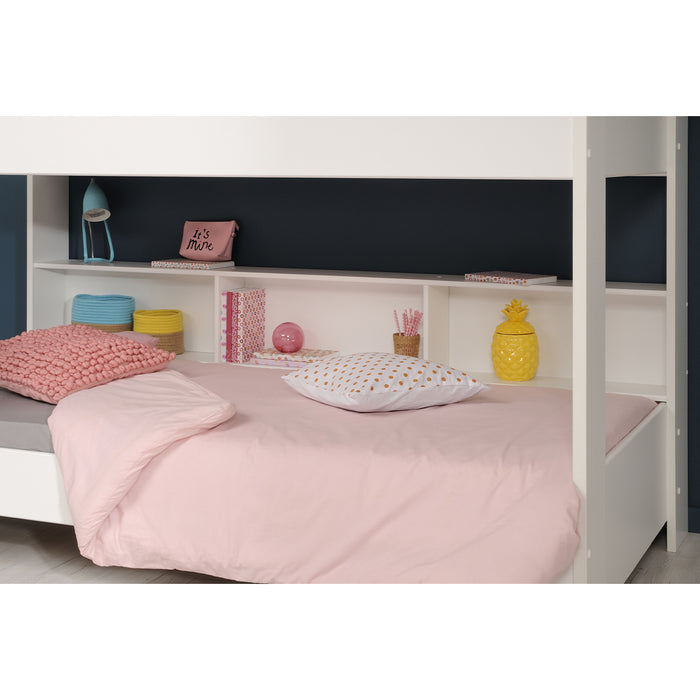 Calicosy - Stapelbedden met opbergvakken - Leo - H164,4 cm - Wit