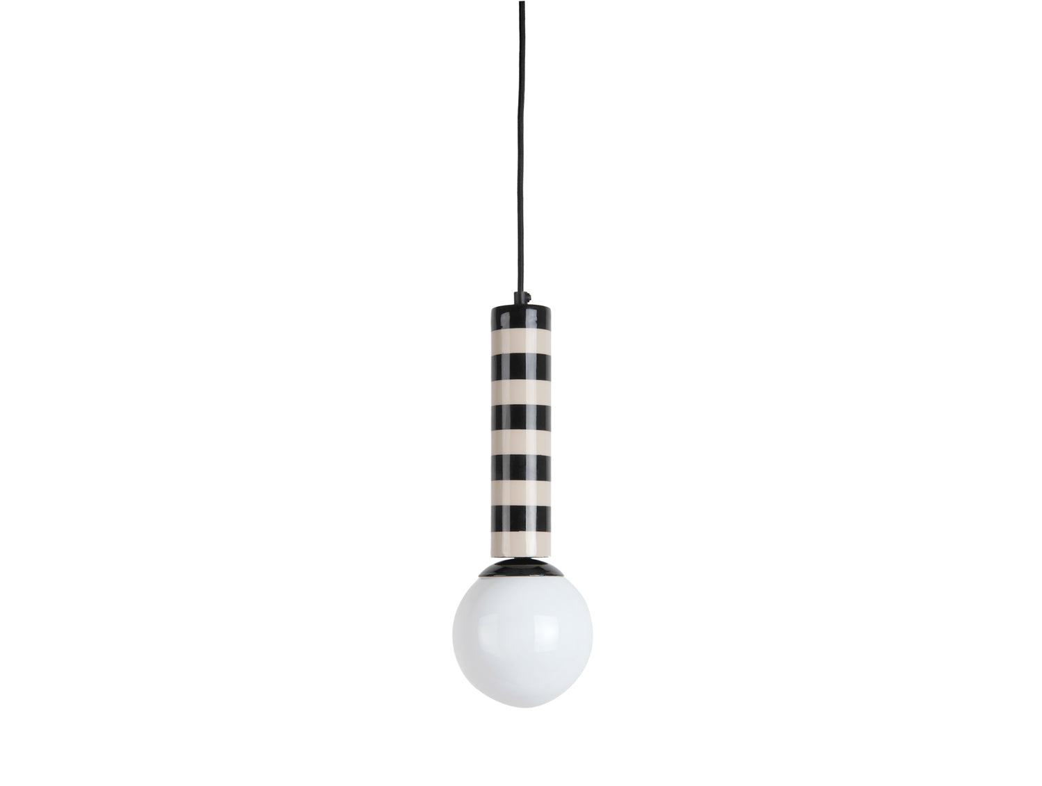 Leitmotiv - Hanglamp Rayado - Black & warm grey