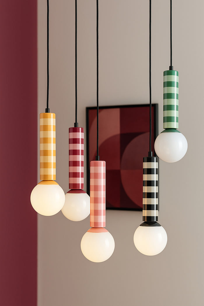 Leitmotiv - Hanglamp Rayado - Black & warm grey