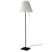 Costanza vloerlamp telescopisch met dimmer zwart|wit