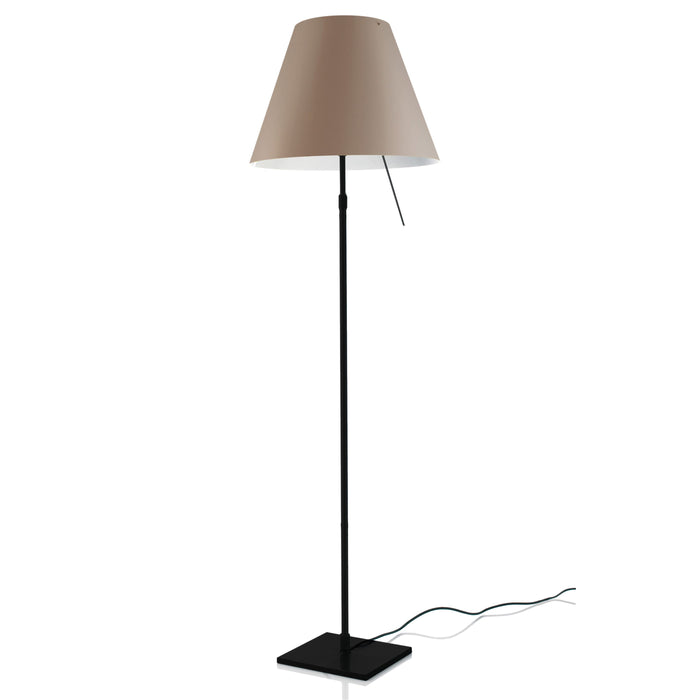 Costanza vloerlamp telescopisch met dimmer zwart|Shaded Stone