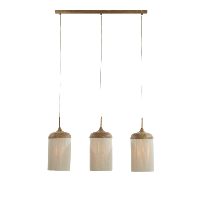 Light & Living - Hanglamp DANIA - 90x22x32cm - Bruin