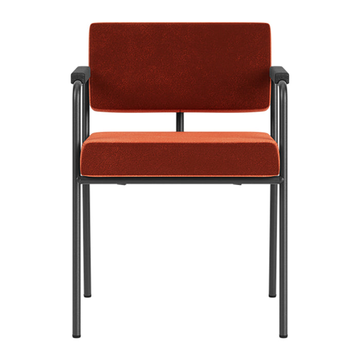 FÉST Monday Eetkamerstoel met Armleuning - Royal - Black / Saffron