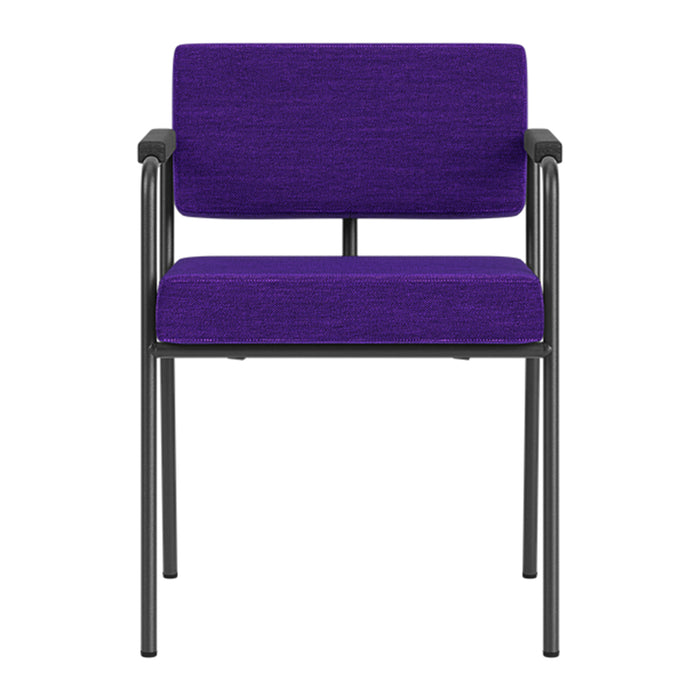 FÉST Monday Eetkamerstoel met Armleuning - Steelcut Quartet - Black / Purple