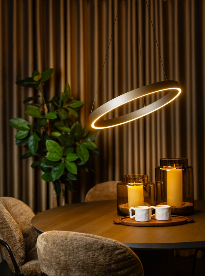 ETH Jayden Hanglamp 1 Licht 40w Dim to Warm dimbaar Champagne