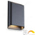 Artdelight Wandlamp Diaz-L Zwart Dim to Warm 2 x 6Watt IP65