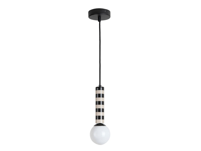 Leitmotiv - Hanglamp Rayado - Black & warm grey