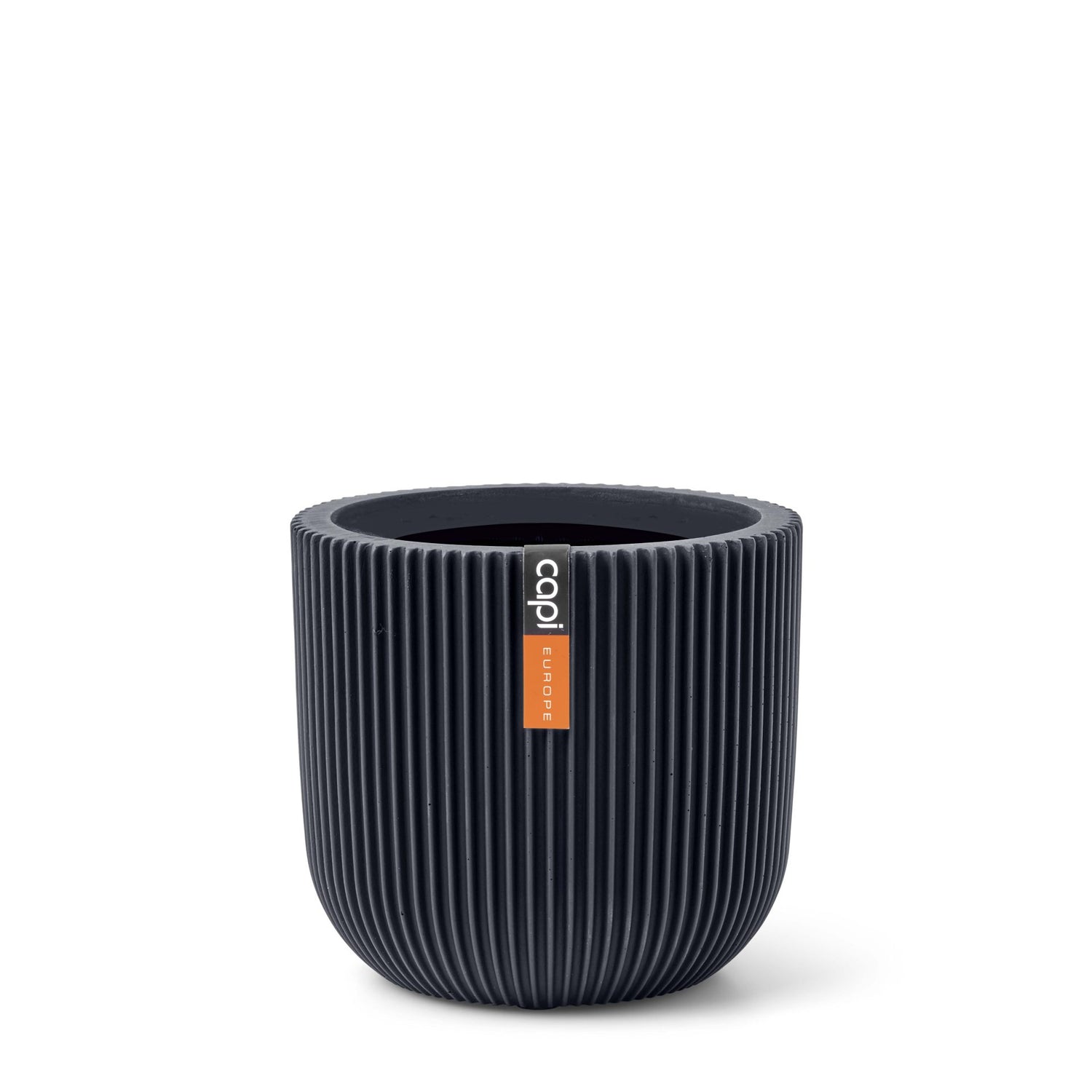 Capi Europe - Pot bol Groove  - 17x15 - Grafietgrijs