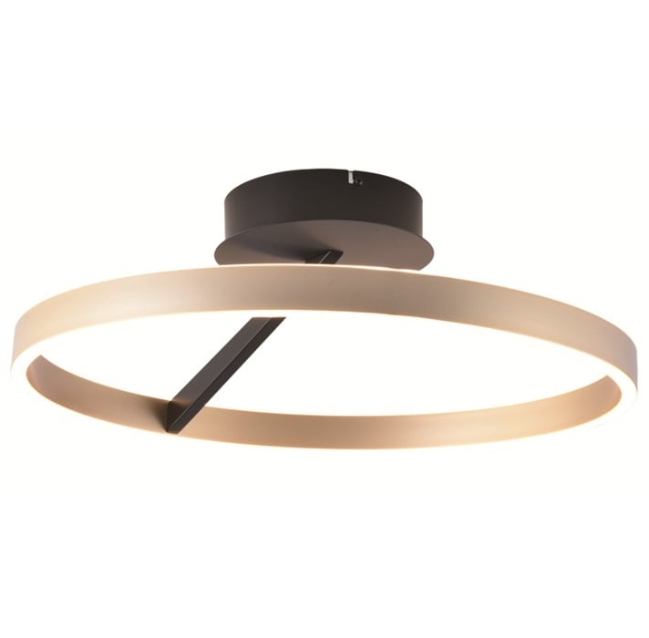 Freelight Plafondlamp Pilota Zwart & Goud 55W  incl. 3 Step DimmerØ 55