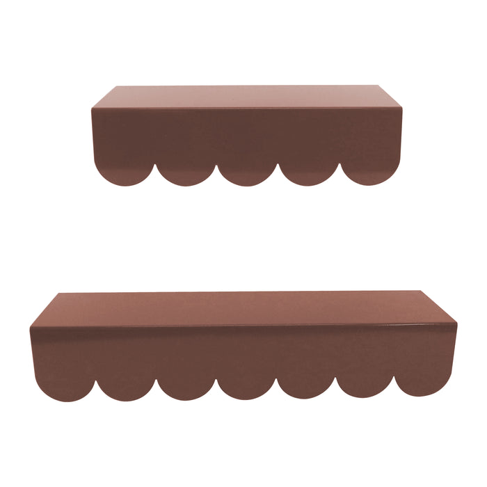 by fonQ Dottie Wandplank - Set van 2 - Hot Chocolate