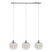 EGLO Ariscani 2 Hanglamp - E27 - 76,5 cm - gekleurd glas - Chroom