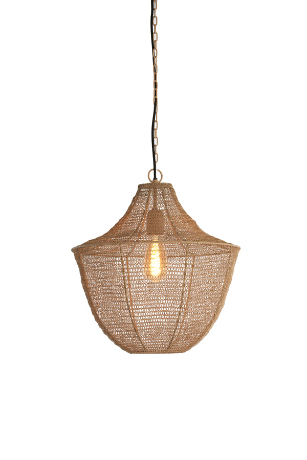 Light & Living - Hanglamp SHARIKA - Ø40x44cm - Bruin
