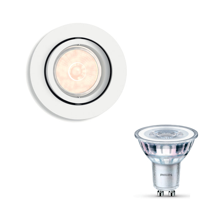 Philips Donegal Inbouwspot - Incl. Philips GU10 LED Lamp - 1-Lichts
