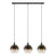EGLO Ariscani 1 Hanglamp - E27 - 76,5 cm - Koperglas - Zwart