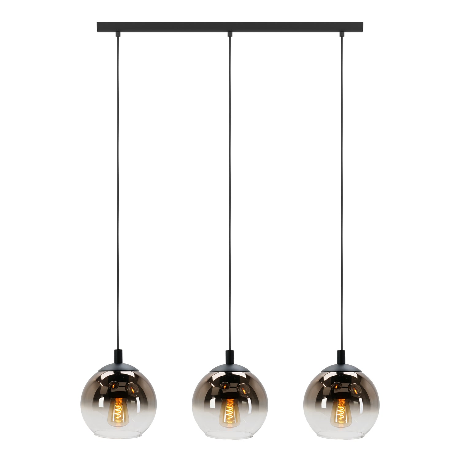 EGLO Ariscani 1 Hanglamp - E27 - 76,5 cm - Koperglas - Zwart