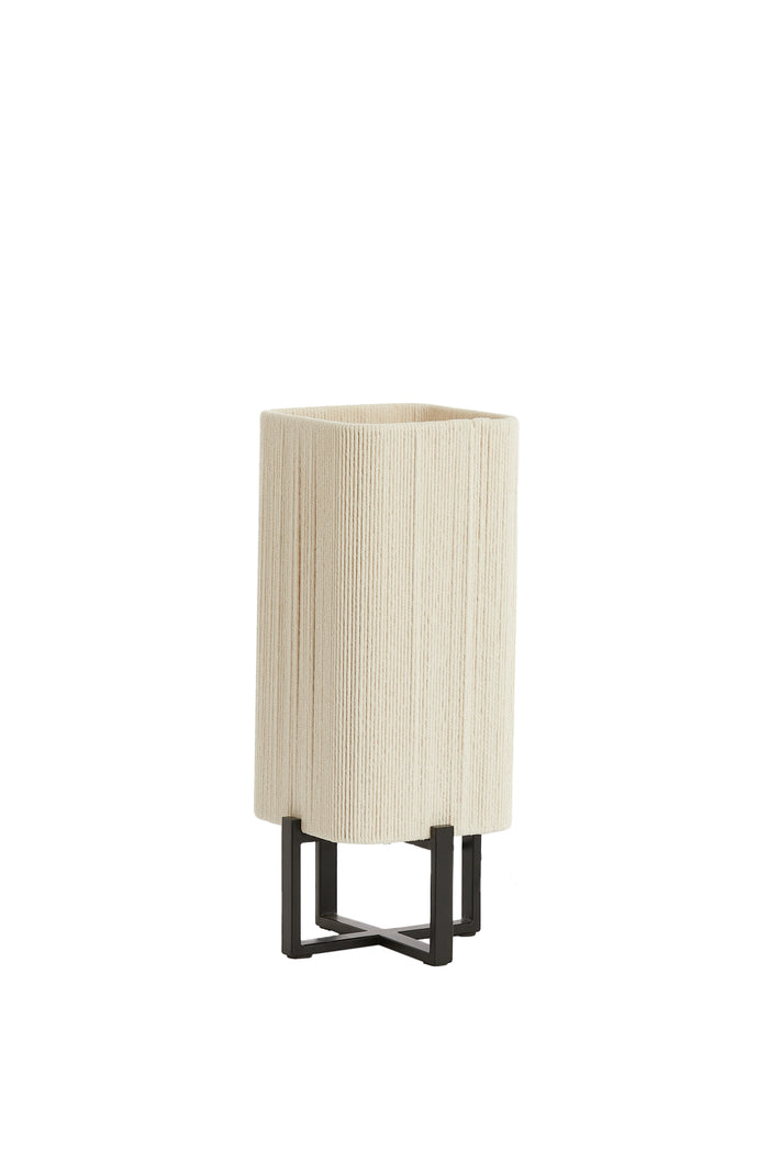 Light & Living - Tafellamp WYN - Ø16.5x39cm - Zwart