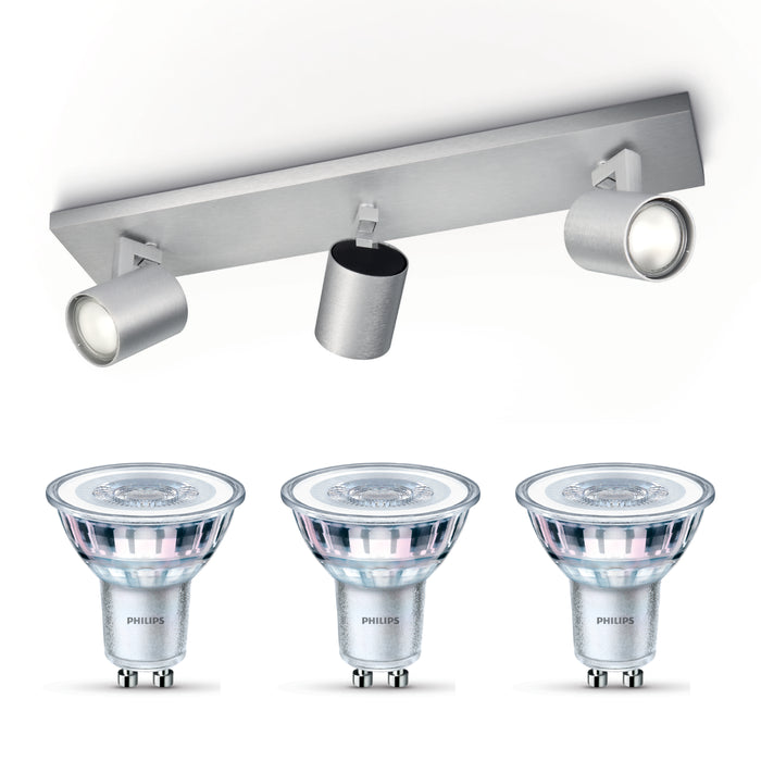 Philips Runner opbouwspot - 3-lichts - aluminium