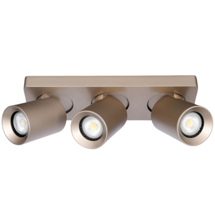 Artdelight Spot Megano Champagne GU10 3Lichts