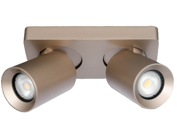 Artdelight Spot Megano Champagne GU10 2 Lichts