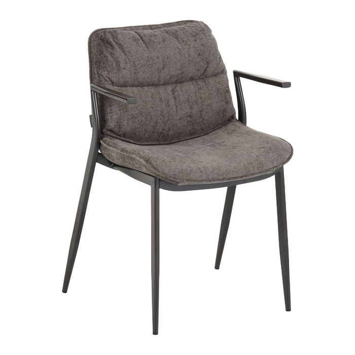 Bronx71 Velvet eetkamerstoel Trevi bruin