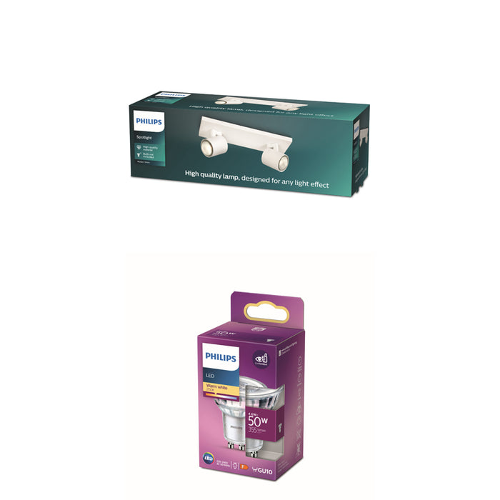 Philips Runner opbouwspot - 2-lichts - wit