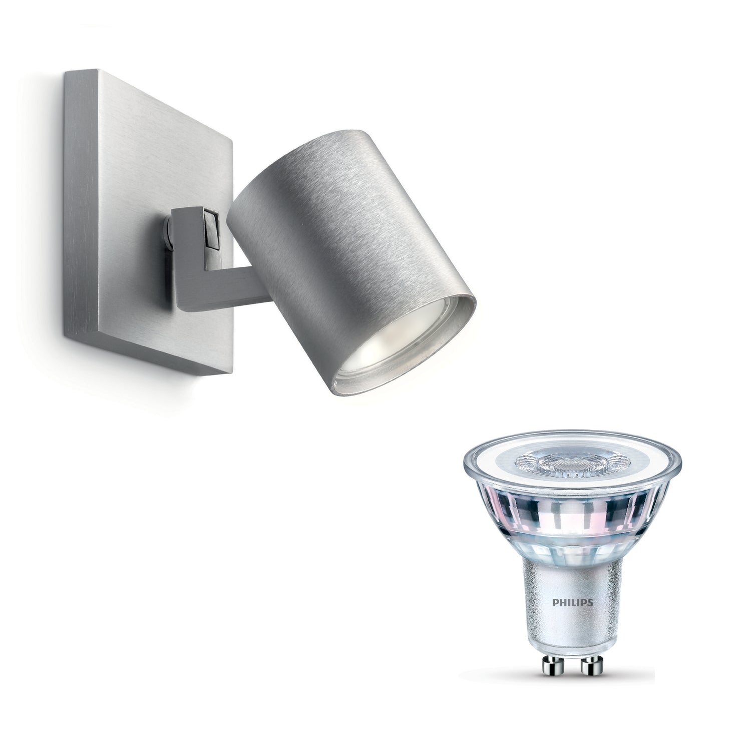Philips Runner opbouwspot - 1-lichts - aluminium