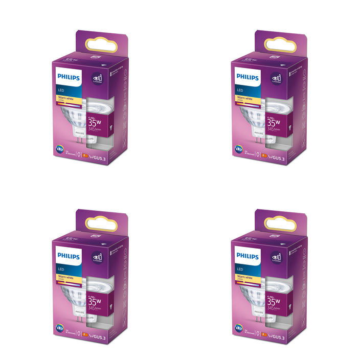 Philips Voordeelverpakking GU5.3 - LED Spots (MR16) - Set van 4 Stuks