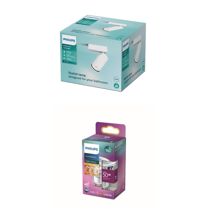 Philips Idris Opbouwspot - Plafondspot Incl. SceneSwitch LED Lamp