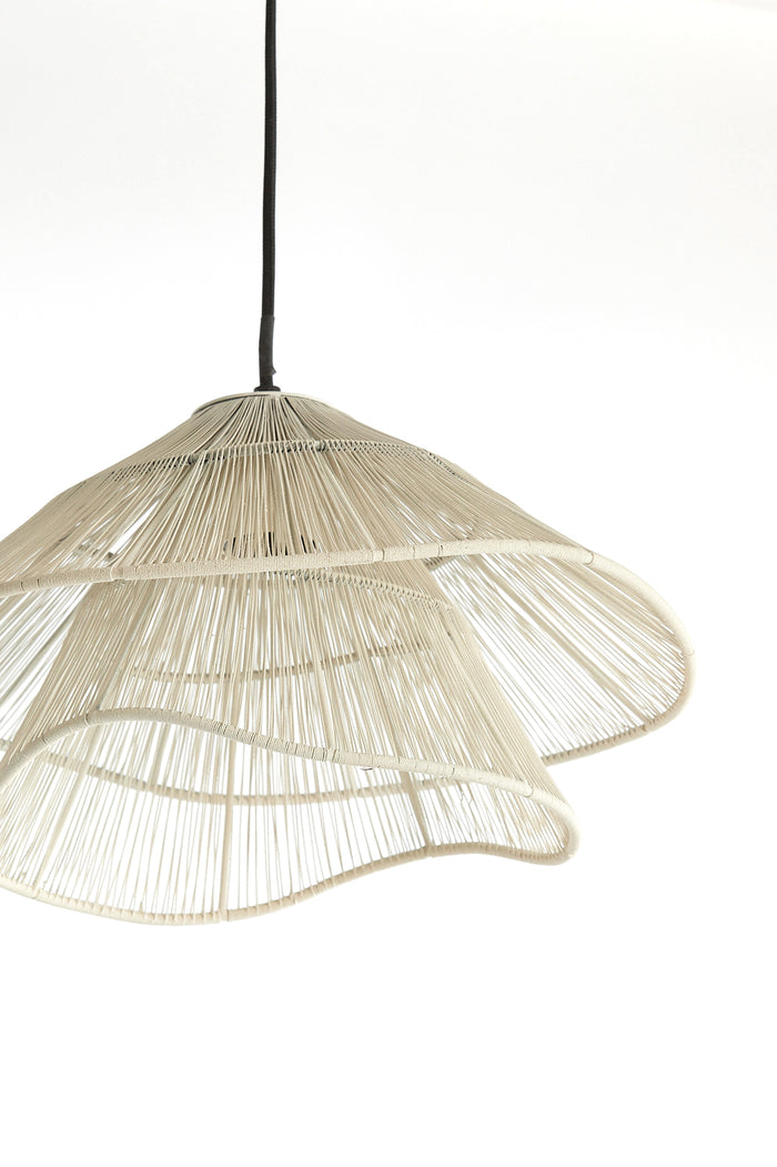 Light & Living - Hanglamp ALAMEDA - Ø36x29cm - Wit