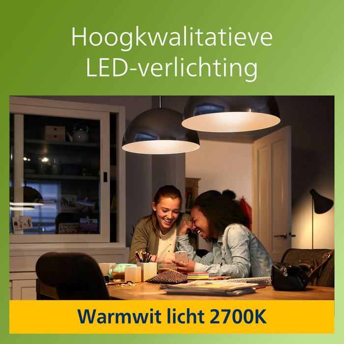 Philips Ultra Efficient LED lamp Transparant - 75 W - E27 - Warmwit licht